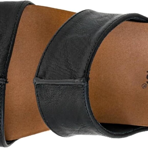 Womens Wedges Leather Vegan 2.5-Inch Heel Cushioned Insoles Dressy Casual - Picture 4 of 6